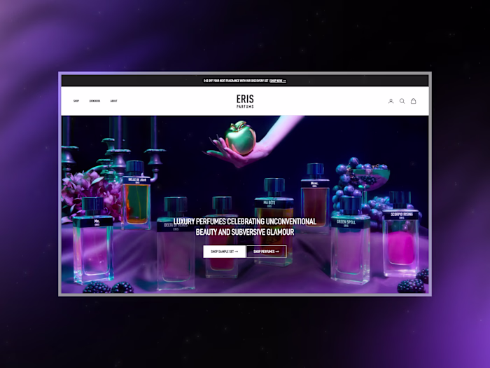 ERIS Parfums: Shopify Redesign for Niche Perfume Brand
