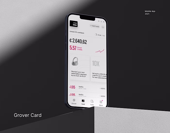 Helping Grover, a German unicorn, elevate their app UI