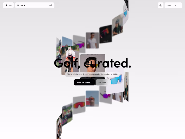 Nicoya Golf: custom Shopify storefront