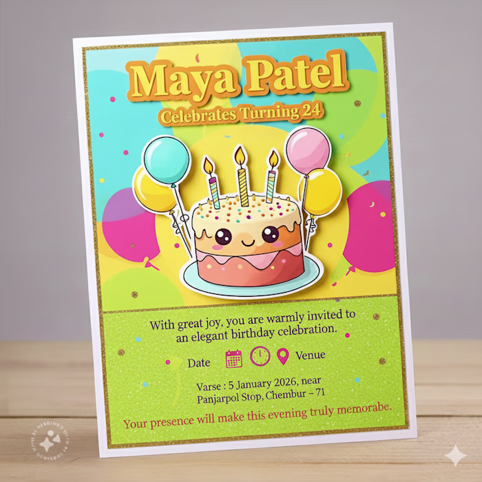 Make your birthday card more
