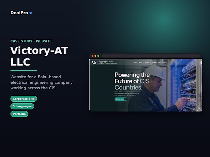Corporate Website for Electrical Engineering Company
