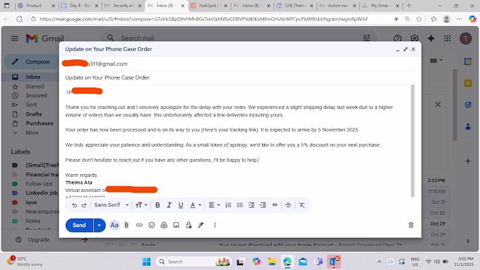 Email Management / Customer Service