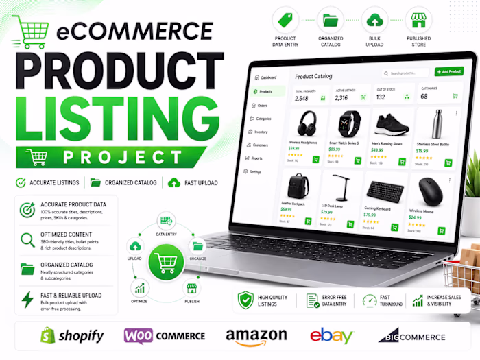 eCommerce Product Listing & Catalog