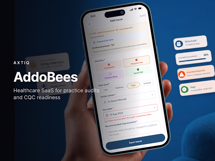 Designing AddoBees, a healthcare audit and compliance platform