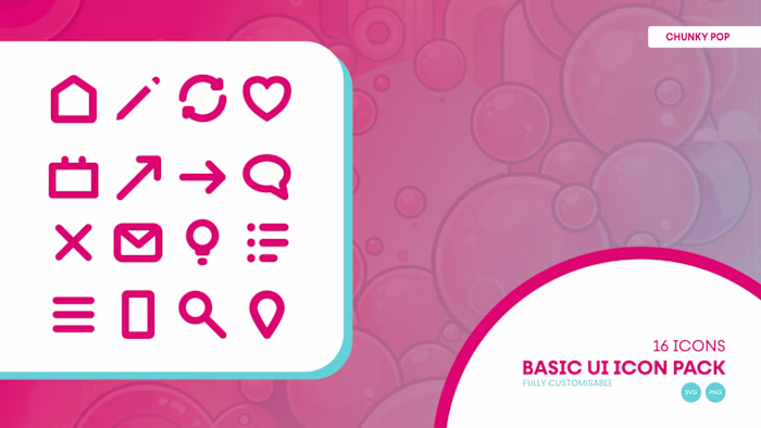Chunky Pop: Free UI Icons for Designers