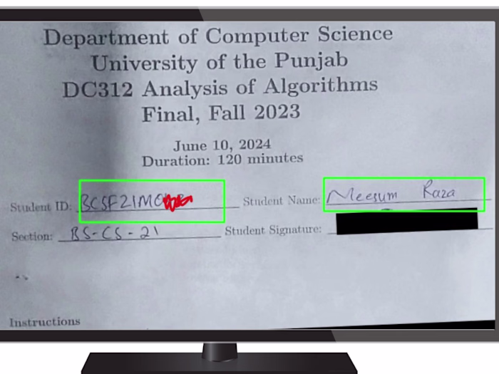 AI-Powered Document Redaction System (OCR