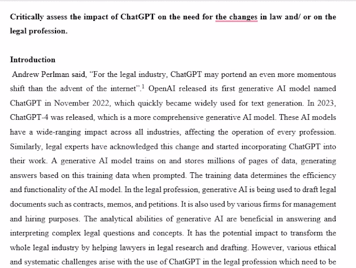 Research work