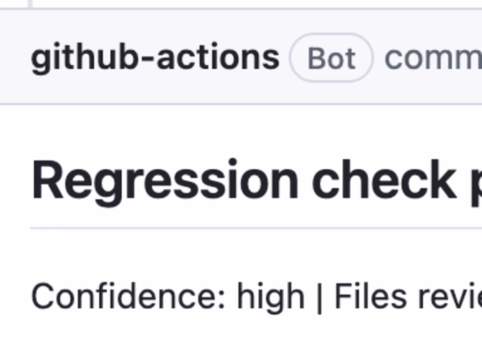 Autonomous Regression-Review Workflow