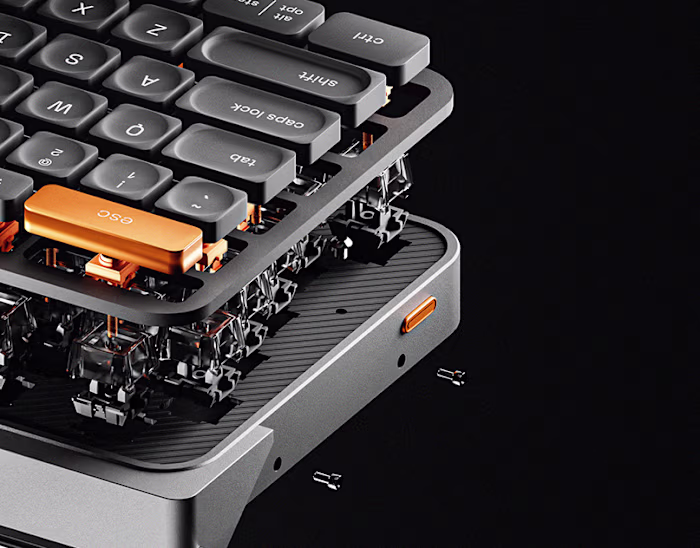 Logitech Keyboard Concept - 3D Product Visualization