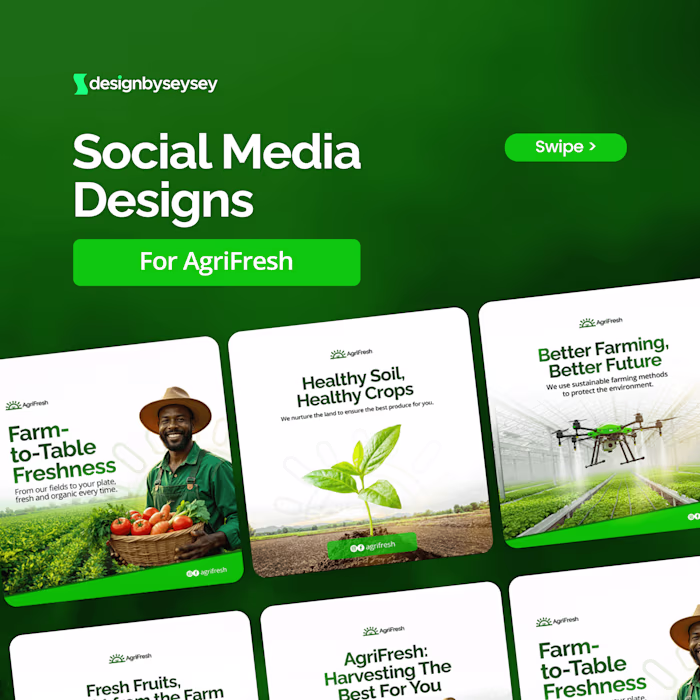 Social Media Designs for AgriFresh