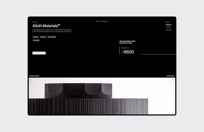 Projects Section Exploration