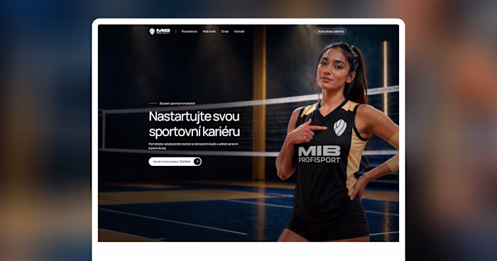 Landing page for MIB Profisport