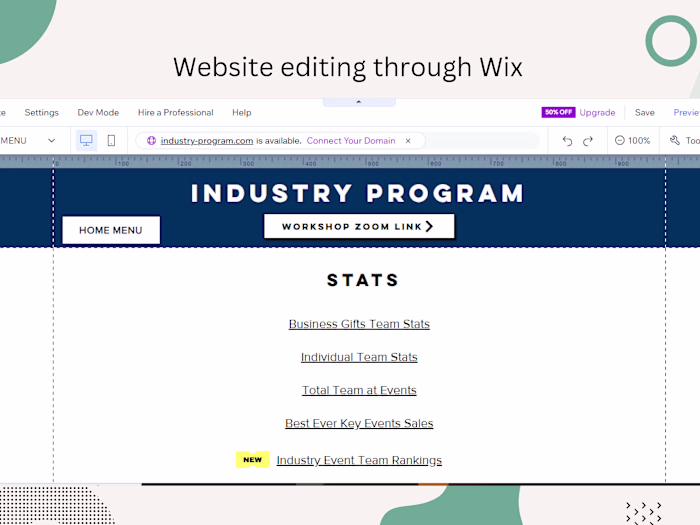Website Building and Editing