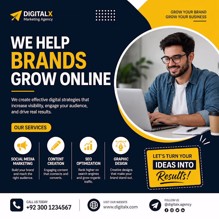 A professional social media marketing