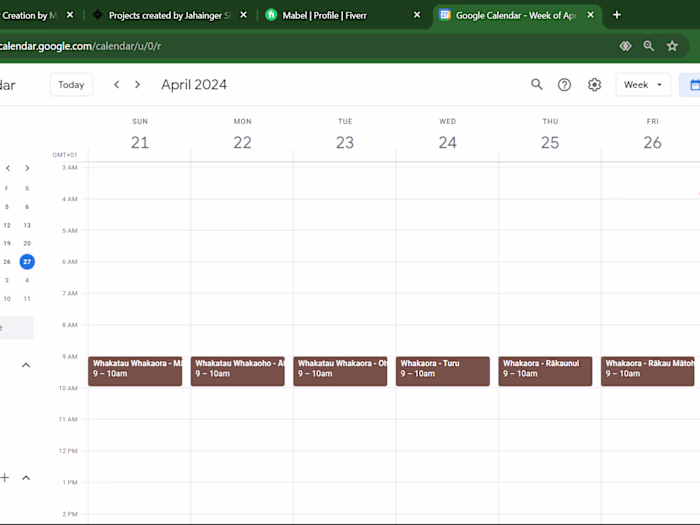 Google Calendar Events