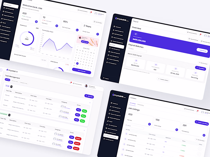 KrystalHR Webapp
