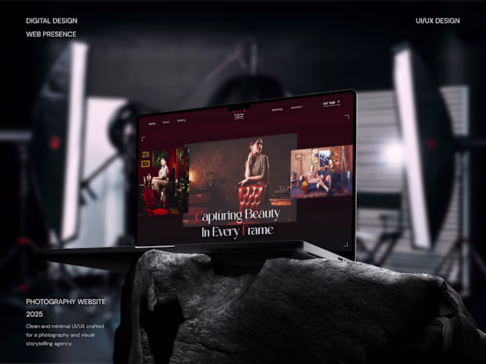 Photography Website UI/UX Design | PrimeTime Captures