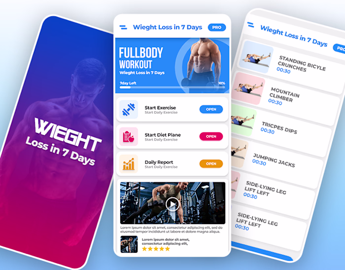 FITNESS APP UI DESIGN