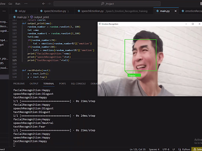 Recognition Emotion from face