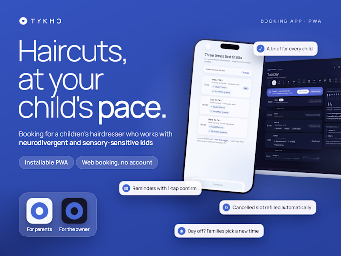 TYKHO Care — sensory-friendly haircuts for children