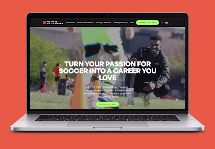 We Make Footballers Website Redesign for UK and US Markets