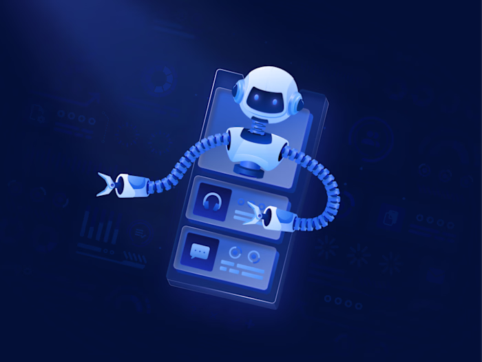 AI Agent Illustration for Digital Assistant