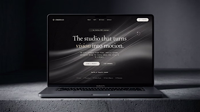 OBSIDIAN — Cinematic Motion & Digital Experience