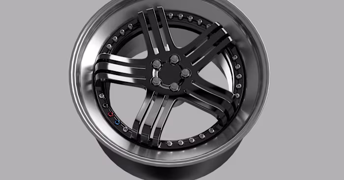 Custom 3D car rims model