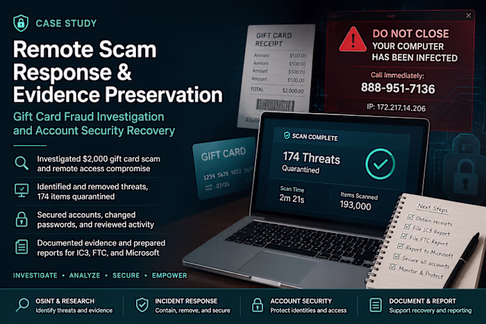 Elder Fraud Response & Digital Evidence Preservation