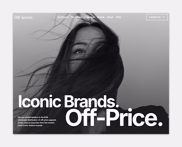 Off Access - Framer B2B Fashion Wholesale Website