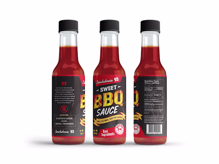 Sweet BBQ Sauce Label