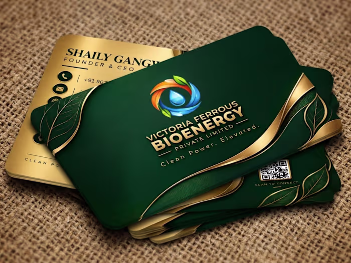 A business card designed to