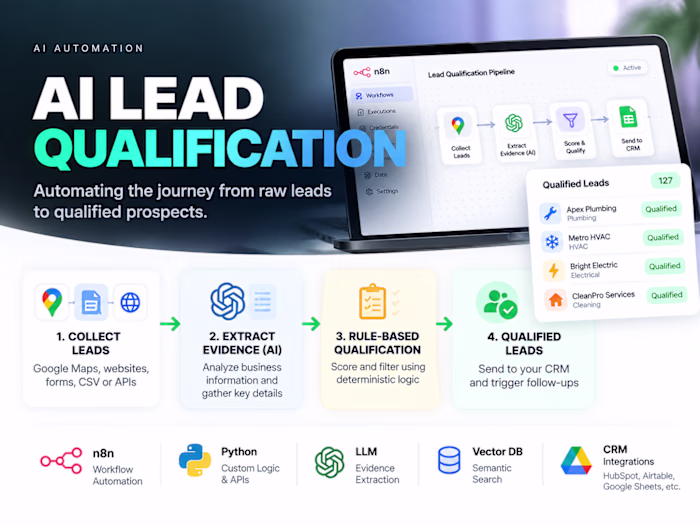 AI Lead Qualification & CRM Automation