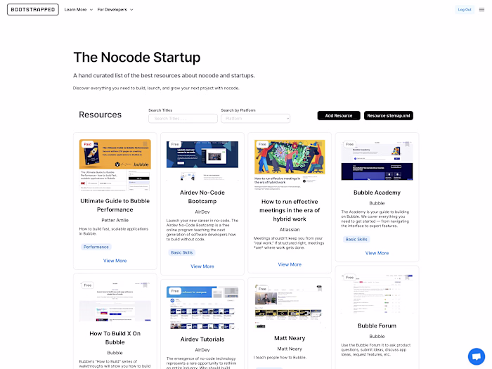 The Nocode Startup