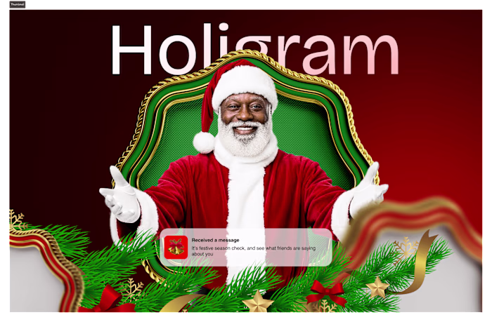 Holigram, Christmas Messaging platform