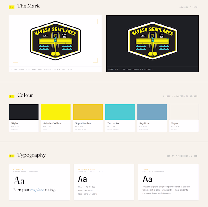 Branding for Havasu Seaplanes
