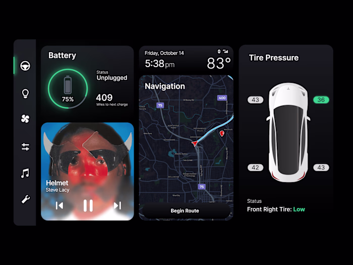 Car Dashboard: UX/UI