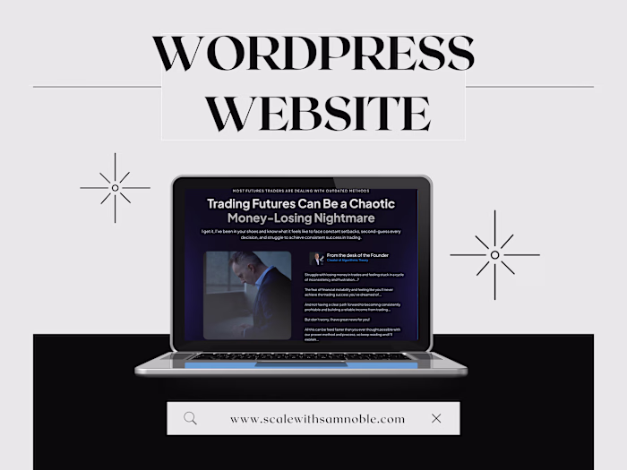 Algorithmic Labs Website Design in Wordpress
