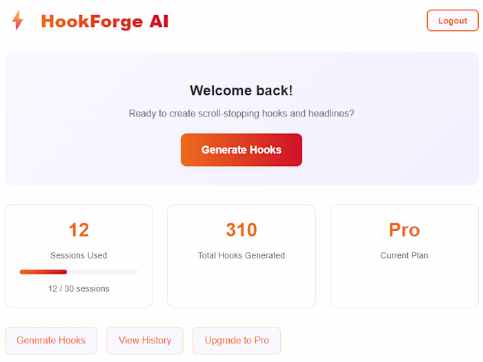 HookForge AI - Hook & Headline Generator