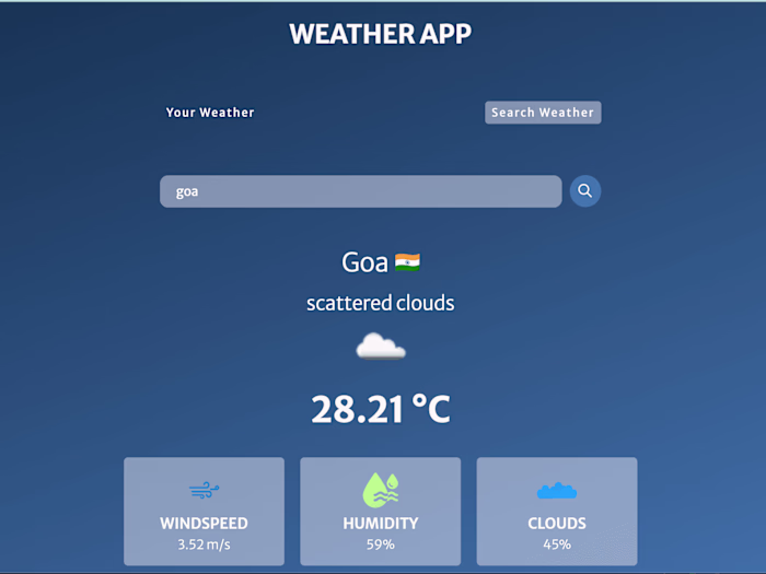 WebDev/WeatherApp at main · sankalpajena/WebDev