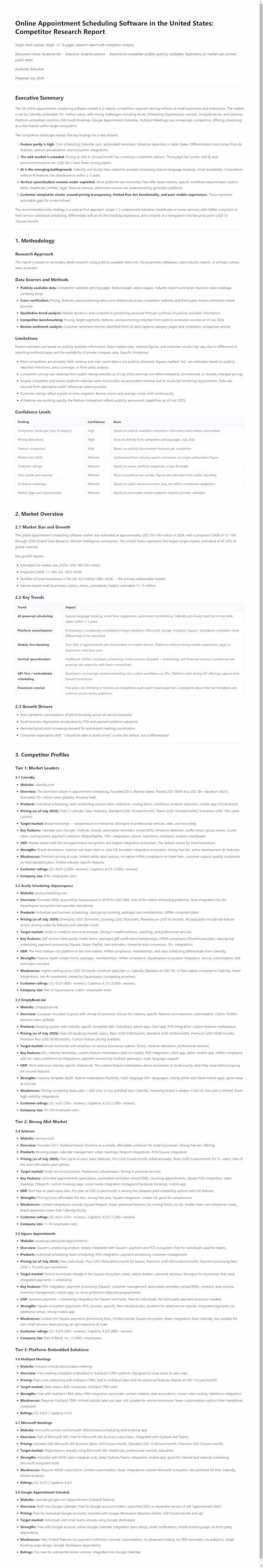 Online Appointment Scheduling Software Competitor