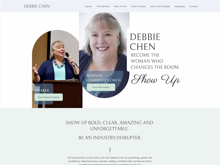 A leadership coach and speaker