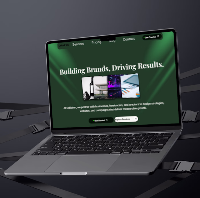 A minimalist agency landing page designed for freelancers & ...