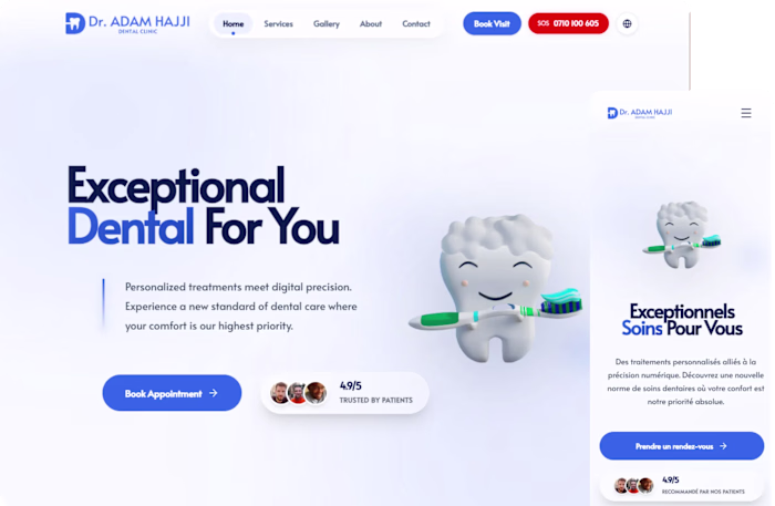 Cabinet Dentaire Dr. Hajji | Dental Clinic Website