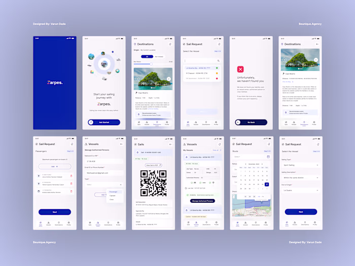 UI/UX Design for a Maritime