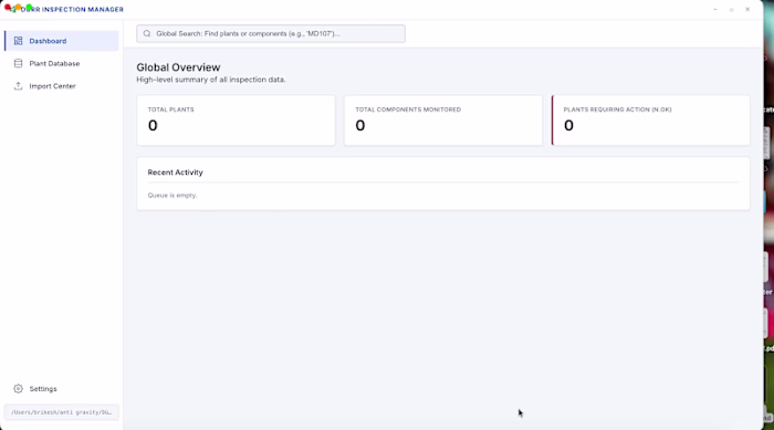 Desktop Automation Tool for Equipment Inspections
