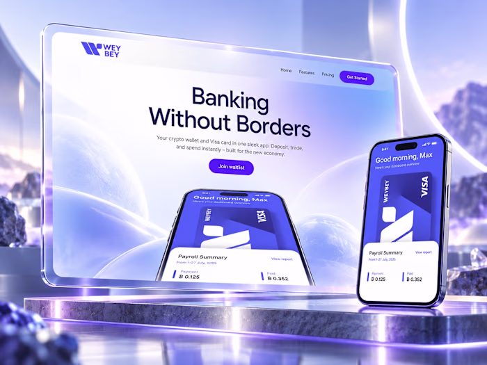 Banking App Landing Page - Concept