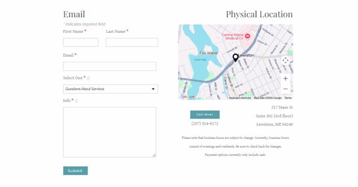 A website developed to provide