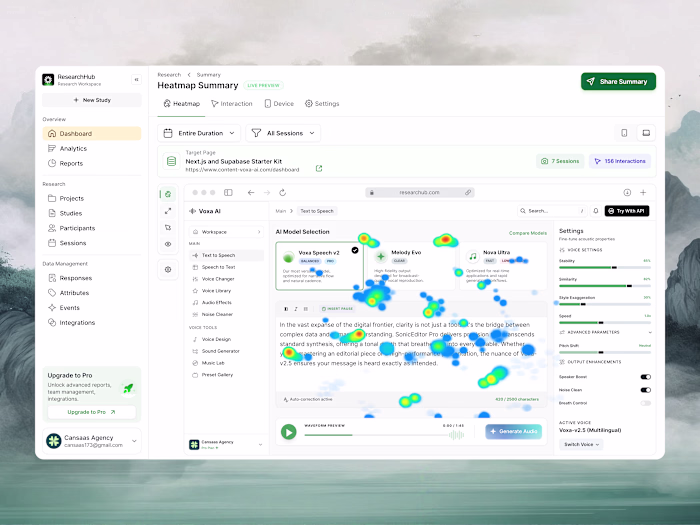 Design of ResearchHub Dashboard