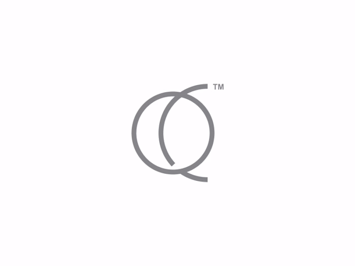 Logo design combining Q + C initials - WIP